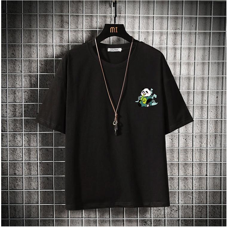 Bộ Quần Áo Nam Nữ Thể Thao Unisex Quần Short Áo Thun Họa Tiết Gấu Trúc In Chữ PANDA Ulzzang Zenkonu QA NAM 1000092V1