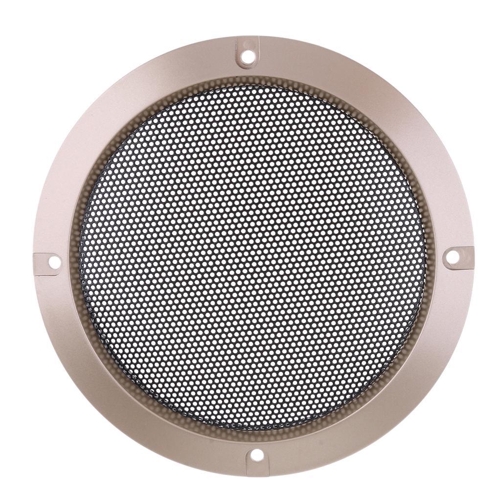 2X 5inch Speaker Grills Cover Case with Screws Gold