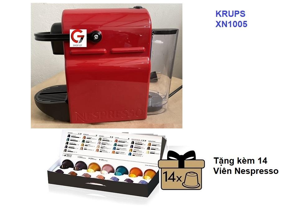 Máy Pha Cà Phê Viên Nén Krups Nespresso Inissia XN1005, Máy Pha Cafe, Espresso, Capuccino, Coffee Machine, Nhập Đức
