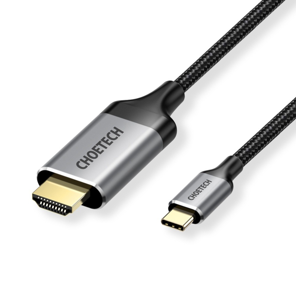 Cáp USB-C sang HDMI 2m nylon Choetech mã CH0021 - Hàng Chính Hãng