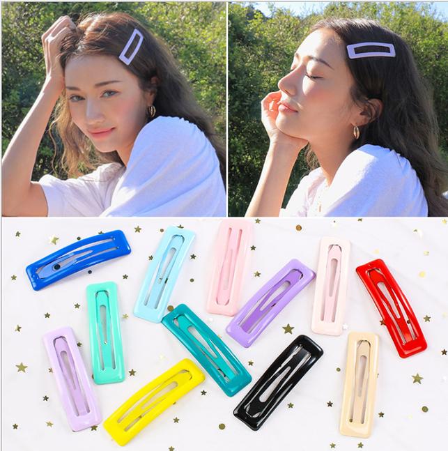 Kẹp tóc kim loại mẫu Hàn KAH63 hình vuông mẫu HOT (chọn mầu)