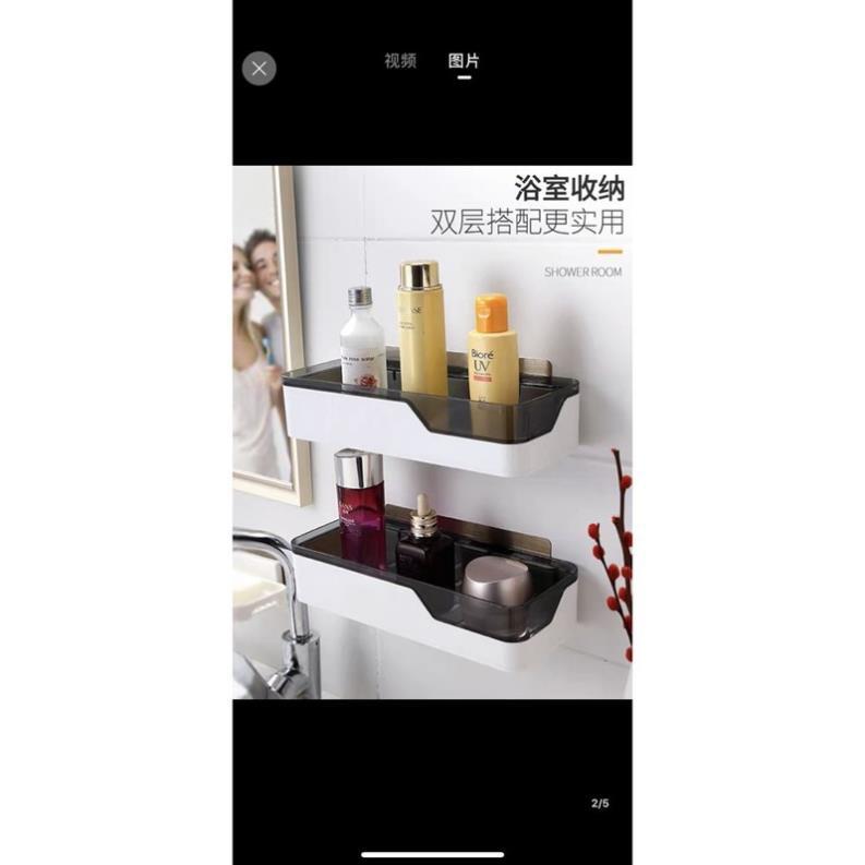Kệ ngang,kệ chữ Nhật cheo nhà tắm ,nhà bếp dính hít nam trâm chịu lực OENON cao cấp
