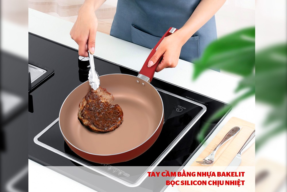 CHẢO SUNHOUSE CHỐNG DÍNH ĐÁY TỪ 26CM SWP26MA - Hàng chính hãng