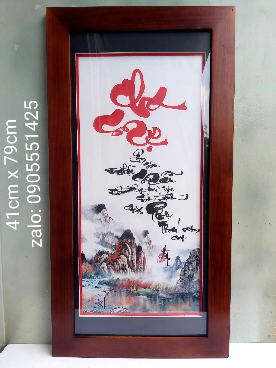 Cặp Tranh thư pháp cha mẹ và vợ chồng. Quà tặng ông bà, cha mẹ, tân gia , khai trương. Quà tết