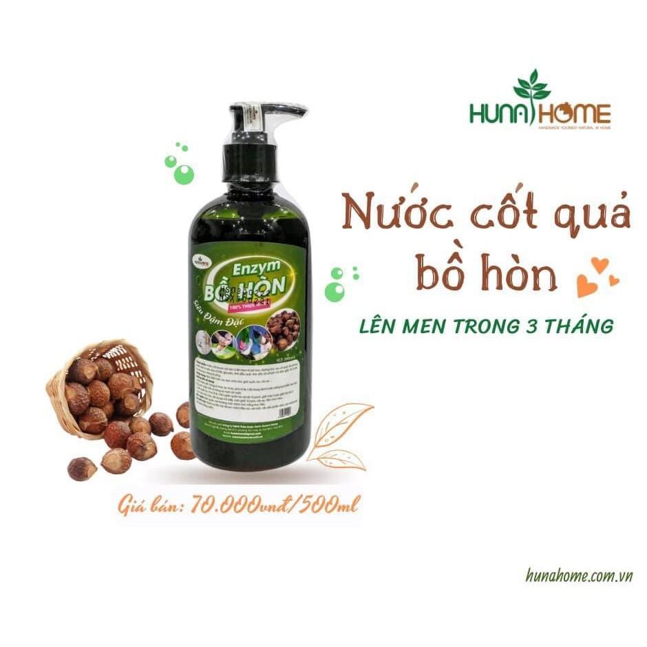 Combo Enzyme Bồ Hòn &amp; Lau sàn Bồ Hòn hương quế Huna'shome