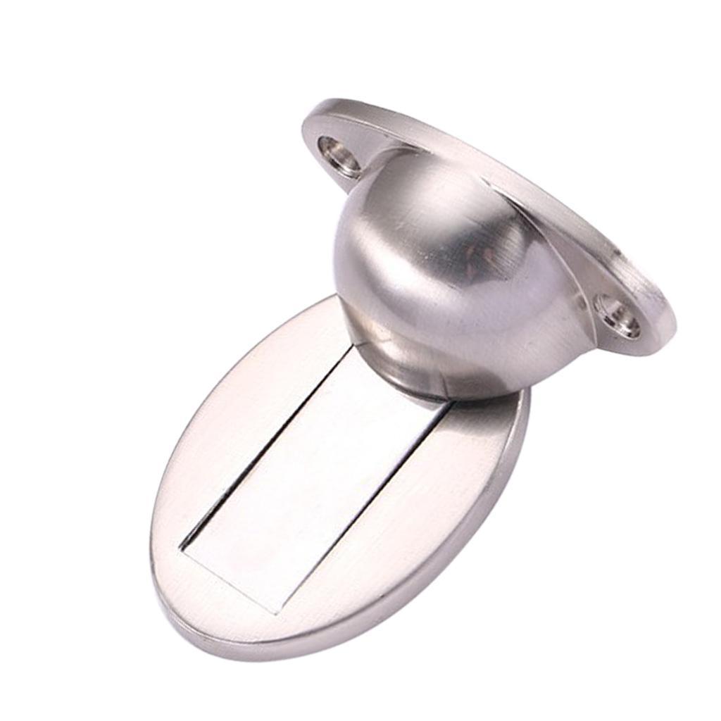 Alloy Magnetic Doorstop Door Stopper Door Catcher Holder Safety Close Silver