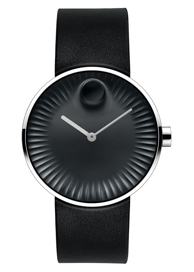 Đồng Hồ Nam Dây Da Movado 3680002 (40mm) - Đen