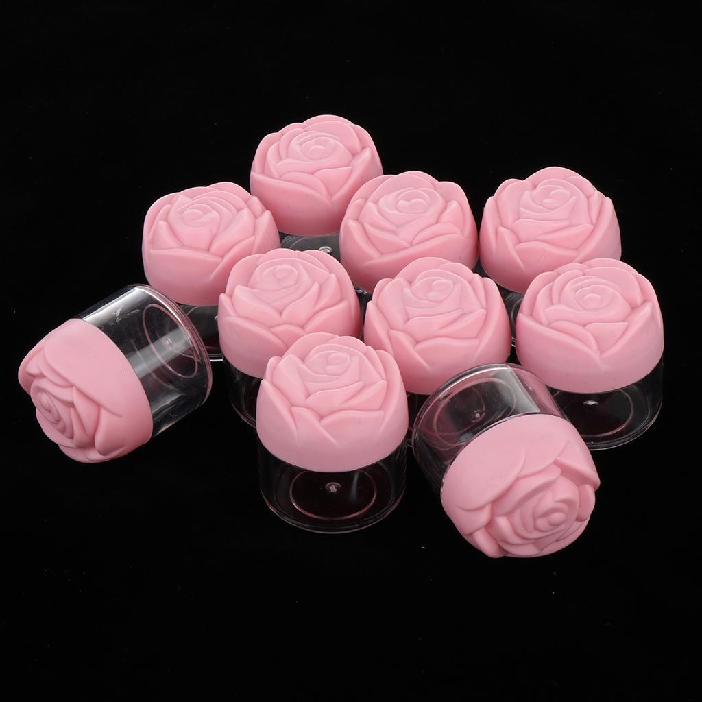 10pcs Empty Makeup Cream Storage Containers Case Jar Pot