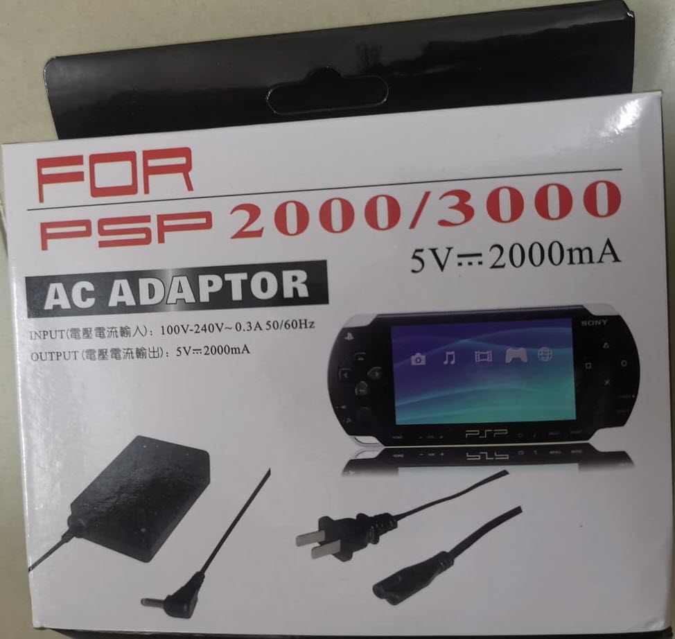 Adaptor sạc cho máy PSP 1000, PSP 2000, PSP 3000