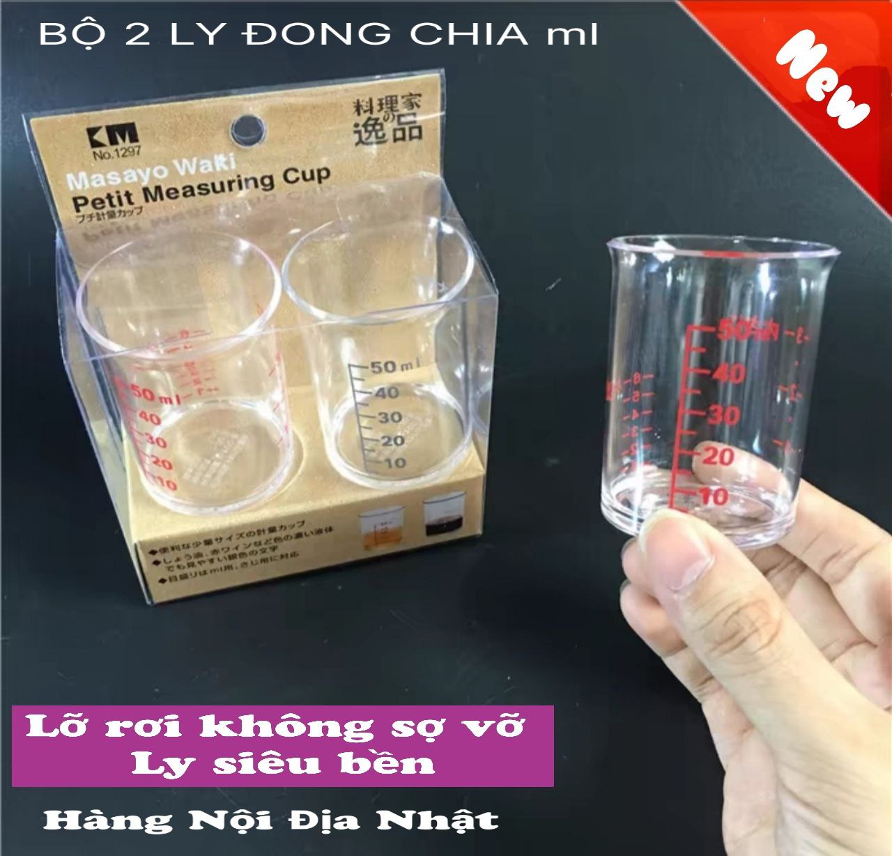 bộ 2 ca đong chia vạch nội địa nhật bản