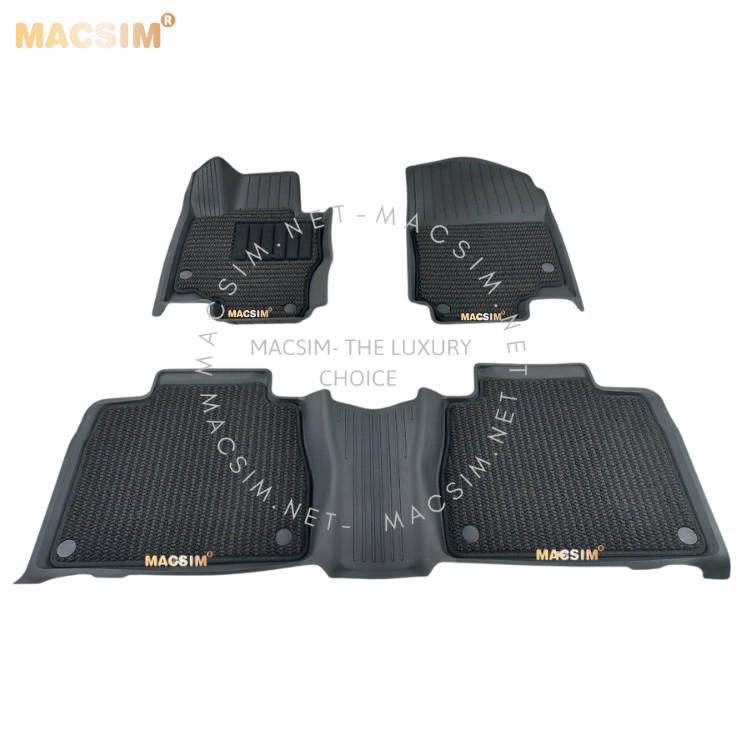 Thảm lót sàn ô tô 2 lớp cao cấp dành cho xe Mercedes Benz GLE 2019-2022+ nhãn hiệu Macsim 3w