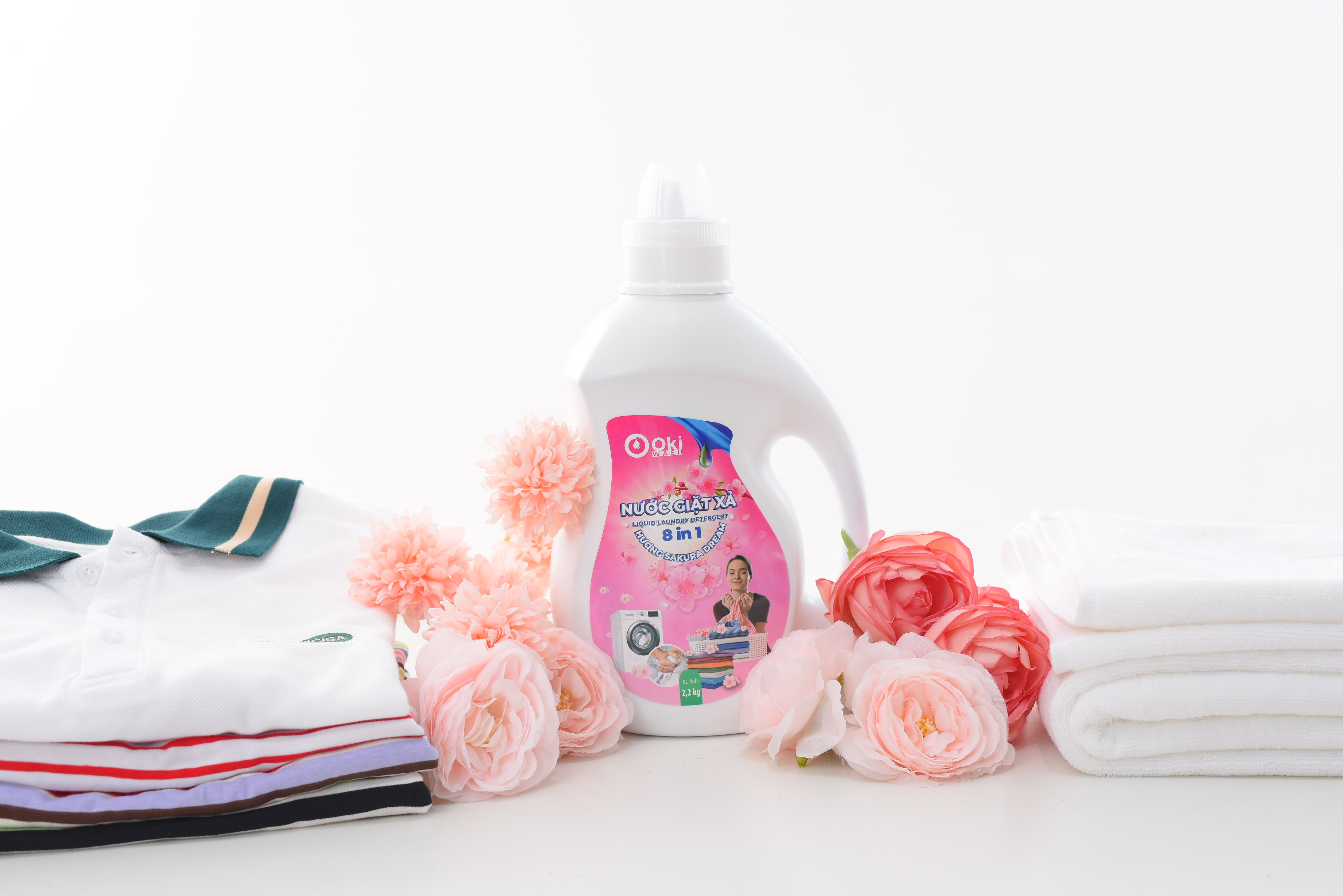 Hình ảnh Nước giặt xả Hương SAKURA DREAM 2.2kg Oki wash