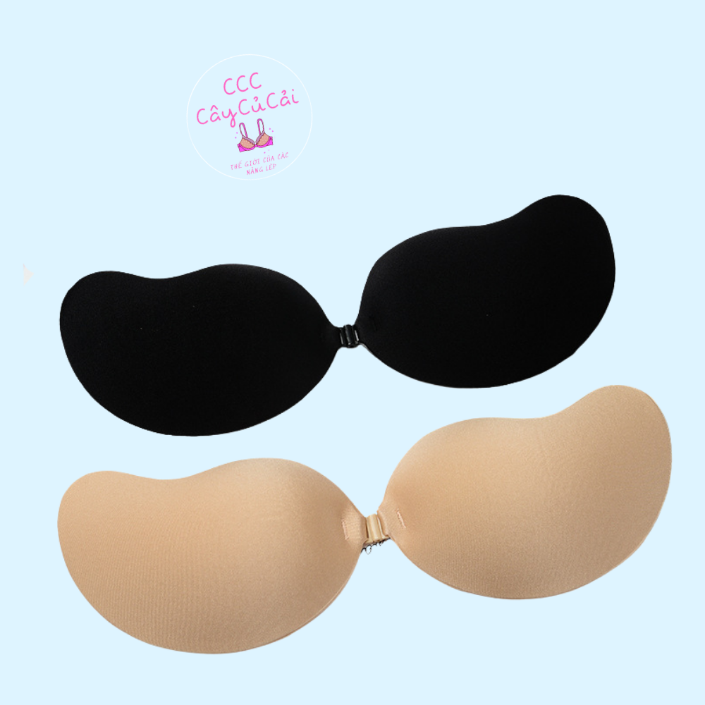 Miếng dán ngực cài trước, miếng dán nâng ngực, áo dán hình quả xoài tạo khe định hình vòng 1- CCC002