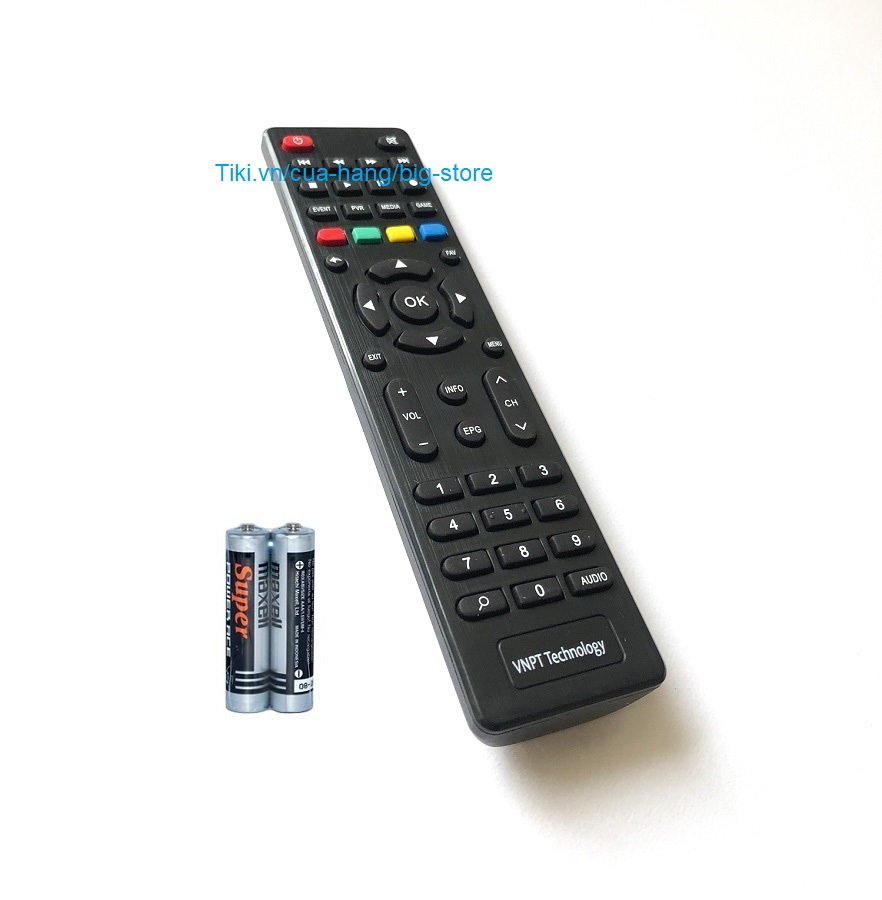 Remote Điều Khiển Dành Cho VNPT Technology Đầu Thu TV Truyền Hình Kỹ Thuật Số DVB T2