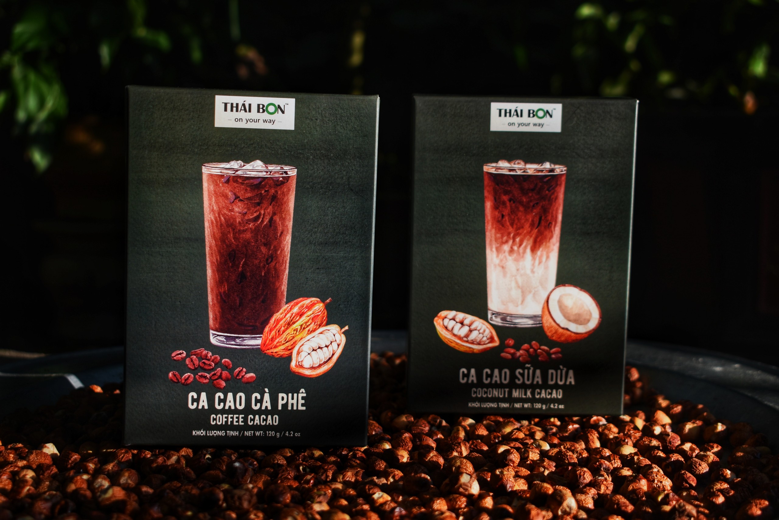 Ca cao sữa dừa hộp 250g - Bột Ca cao Thái Bon