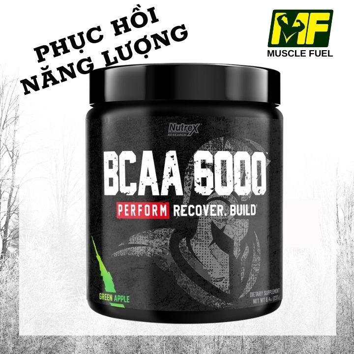 BCAA 6000 Hỗ Trợ Phục Hồi Cơ Bắp và Tăng trưởng 30 Liều Dùng