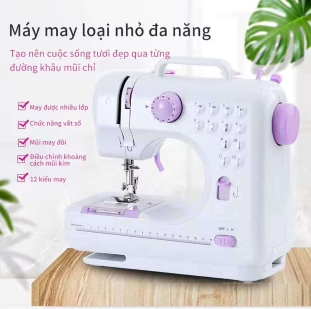 MÁY MAY MÁY KHÂU MINI GIA ĐÌNH CÓ RẤT NHIỀU CHỨC NĂNG MAY HÀNG CHUẨN