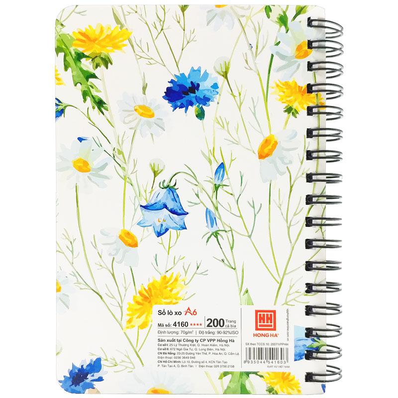 Sổ Lò Xo A6 Kẻ Ngang 200 Trang 70gsm Glitter - Hồng Hà 4160 - Mẫu 3