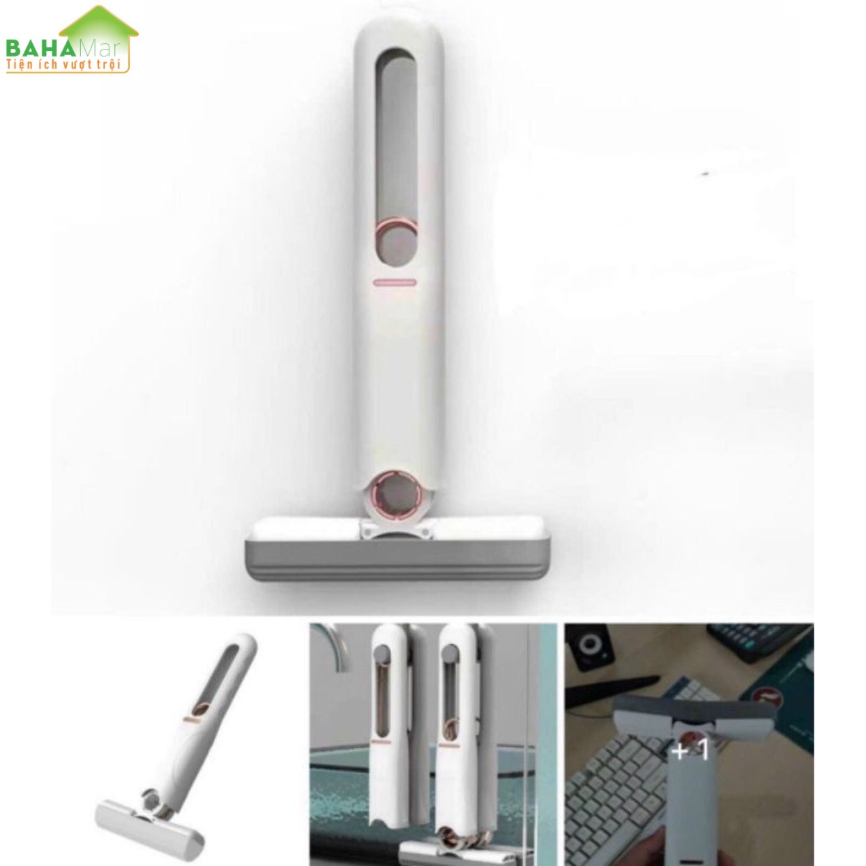 CÂY LAU MINI ĐA NĂNG VÀ THÔNG MINH TỰ VẮT GẤP GỌN SIÊU THẤM HÚT TIỆN DỤNG LAU DỌN "BAHAMAR" Làm sạch mạnh mẽ, có thể lau nhiều loại bề mặt : kính, đá, sàn nhà, sàn bếp, bàn vệ sinh, bàn học...