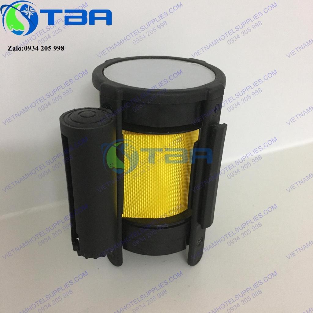 Đầu dây căng trụ chắn 3m màu vàng thay thế cho trụ chắn inox cao cấp