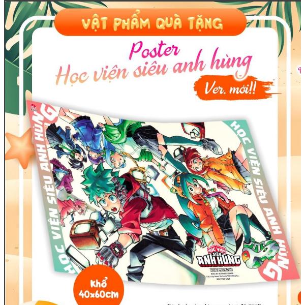 Poster Học viện siêu anh hùng - Lễ hội Việt Nam - Nhật Bản ở Đà Nẵng - NXB Kim Đồng