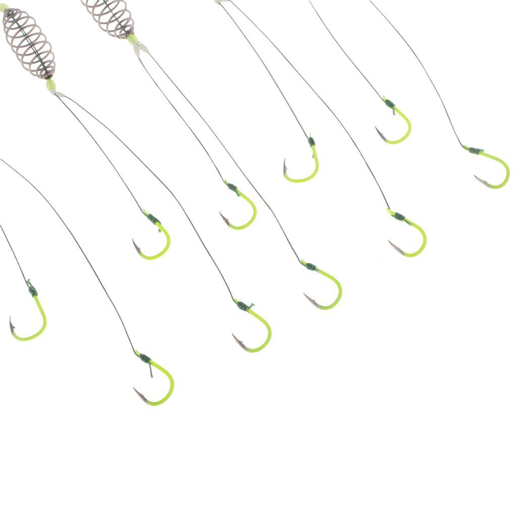 5 Pieces Spring Explosion Fishing Hook Group Carp Fishing Circle Barbed Hook