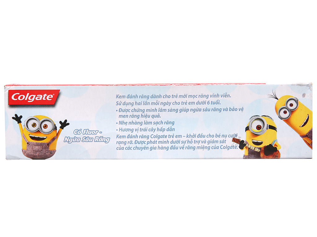 Bộ Sản Phẩm Kem Đánh Răng Trẻ Em Colgate Minion 40g + Bàn Chải Đánh Răng Trẻ Em Colgate Minion Siêu Mềm - Hương Vị Trái Cây Thơm Mát  Bảo Vệ Răng Miệng Tạo Hứng Thú Đánh Răng Cho Bé Mỗi Ngày