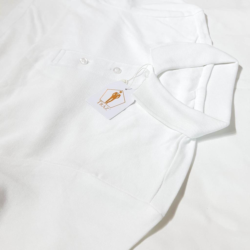 Áo Thun Polo Nam 230G Có Cổ Basic Cá Sấu TRAZ Ngắn Tay Vải Cotton mềm thoáng mát chống nhăn
