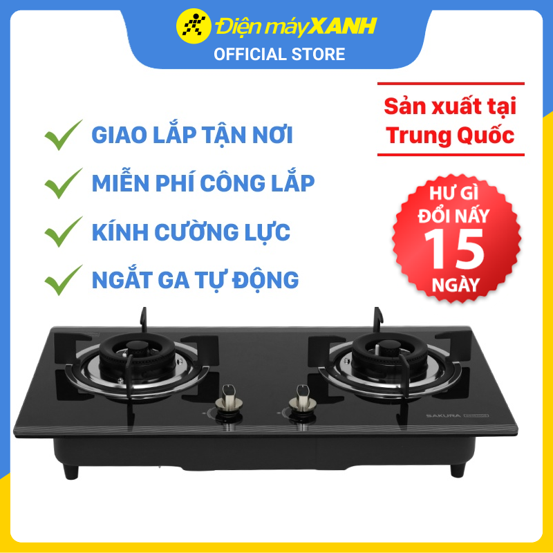 Bếp gas âm SAKURA SG-2530GB - Hàng chính hãng