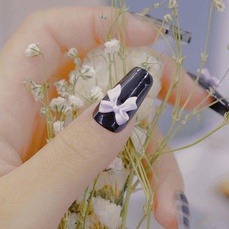 Charm nơ nơ trang trí móng, phụ kiện trang trí nail