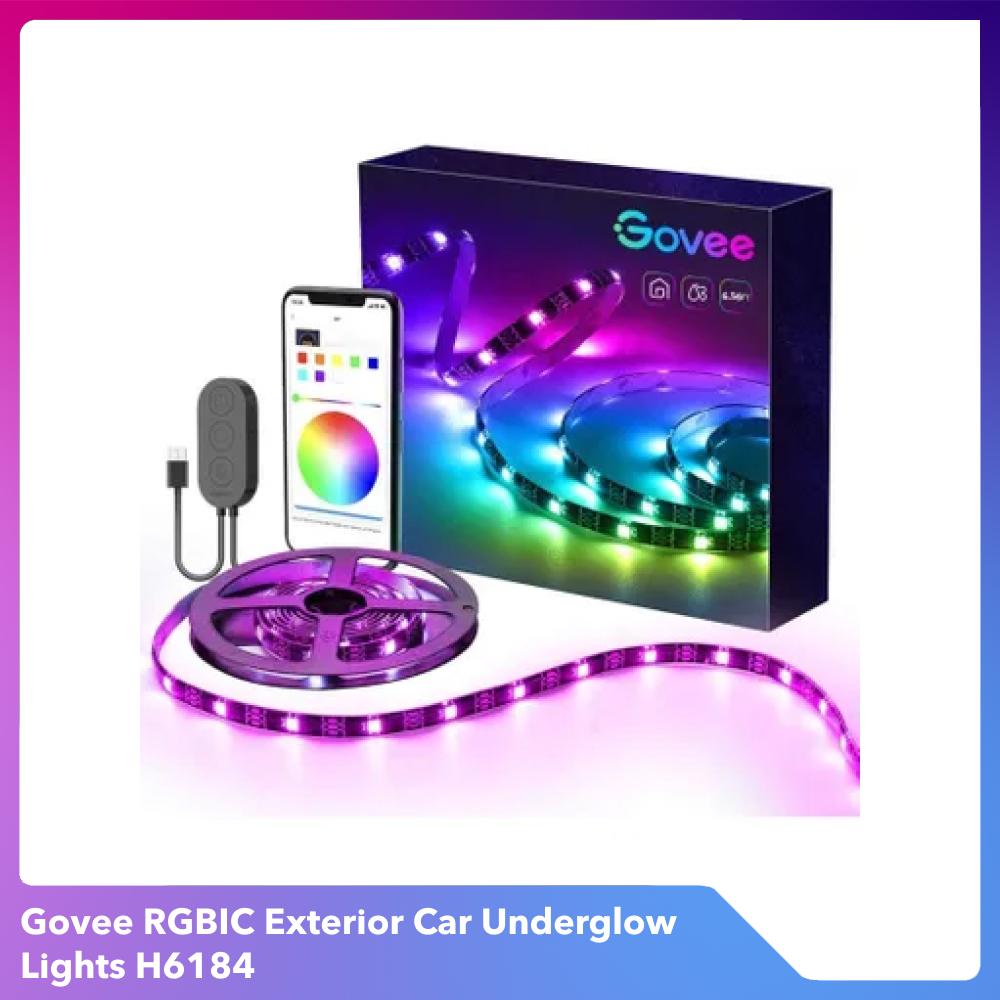 Đèn LED gầm ô tô Govee RGBIC Exterior Car Underglow Light H6184 | Kháng nước, cảm biến nhạc RGB 16 triệu màu