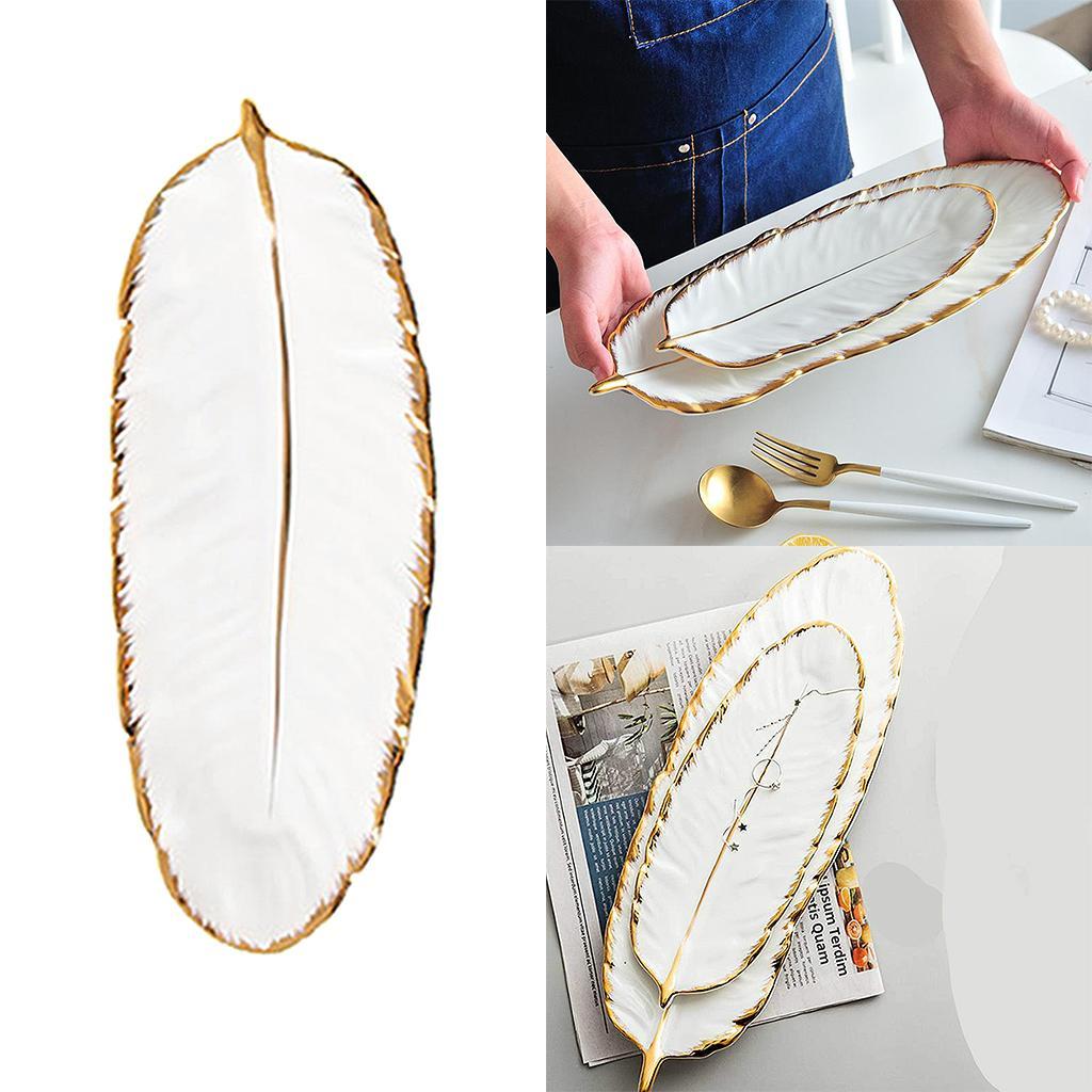 Tray Tableware Plate for Necklace Cosmetic Party Decoration white