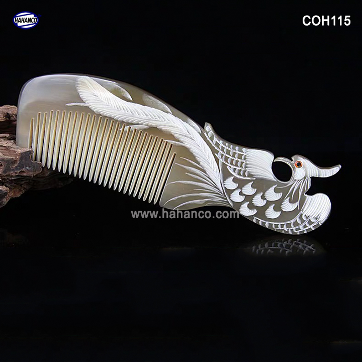 Lược sừng con Phượng COH115 - Quà tặng ý nghĩa dành cho những người thân yêu - Chăm sóc tóc