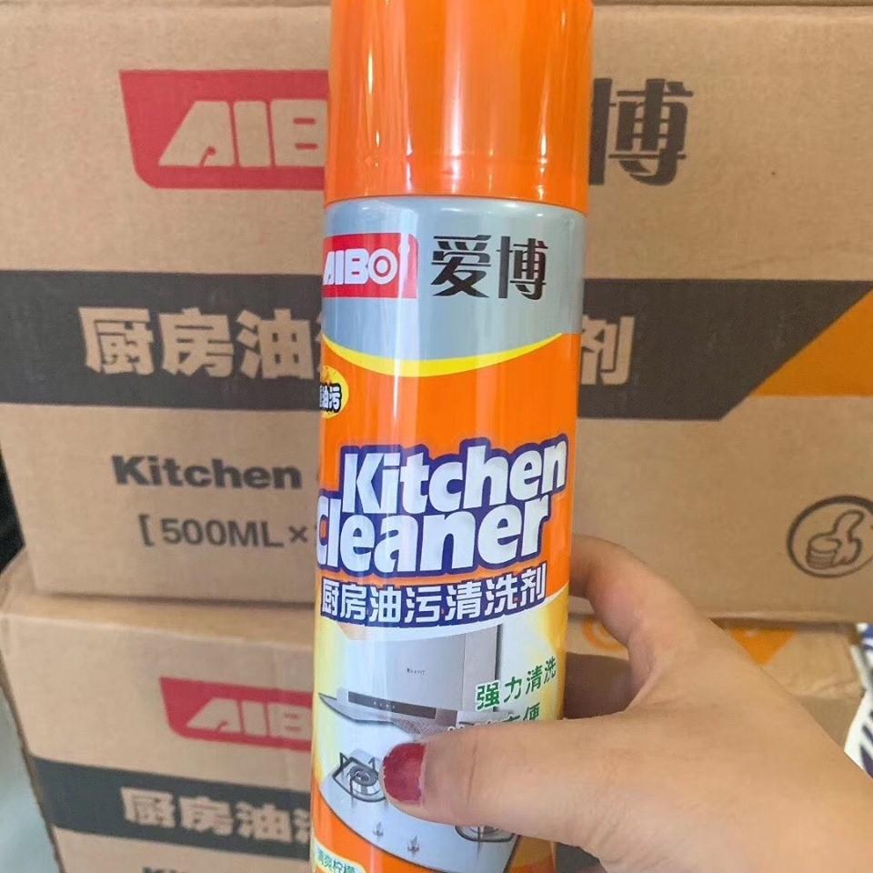 Bình Xịt Tẩy Rửa Đồ Dùng Nhà Bếp Siêu Sạch 500ml MÀU CAM - loại vết bẩn dầu mỡ kitchen cleaner