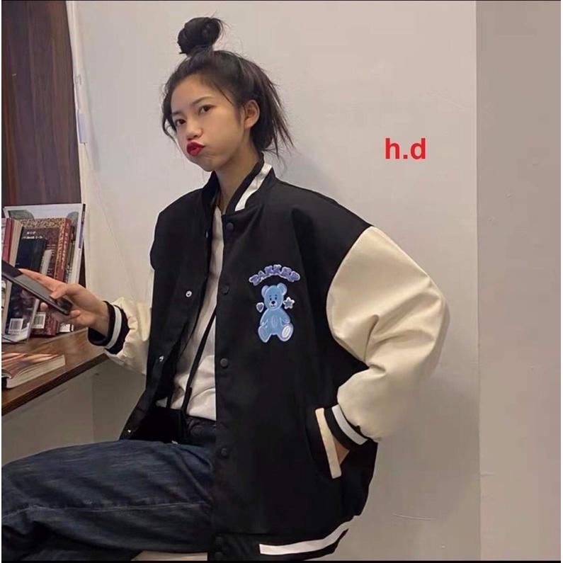 Áo bomber gấu xanh Takkep HD6