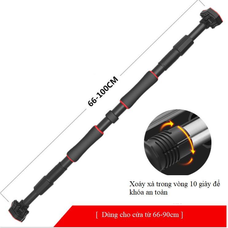 Xà đơn găn cửa ,xà đơn treo tường 2020 SOWELL-Có chống xoay 360 độ-Cỡ xà 66-100cm.