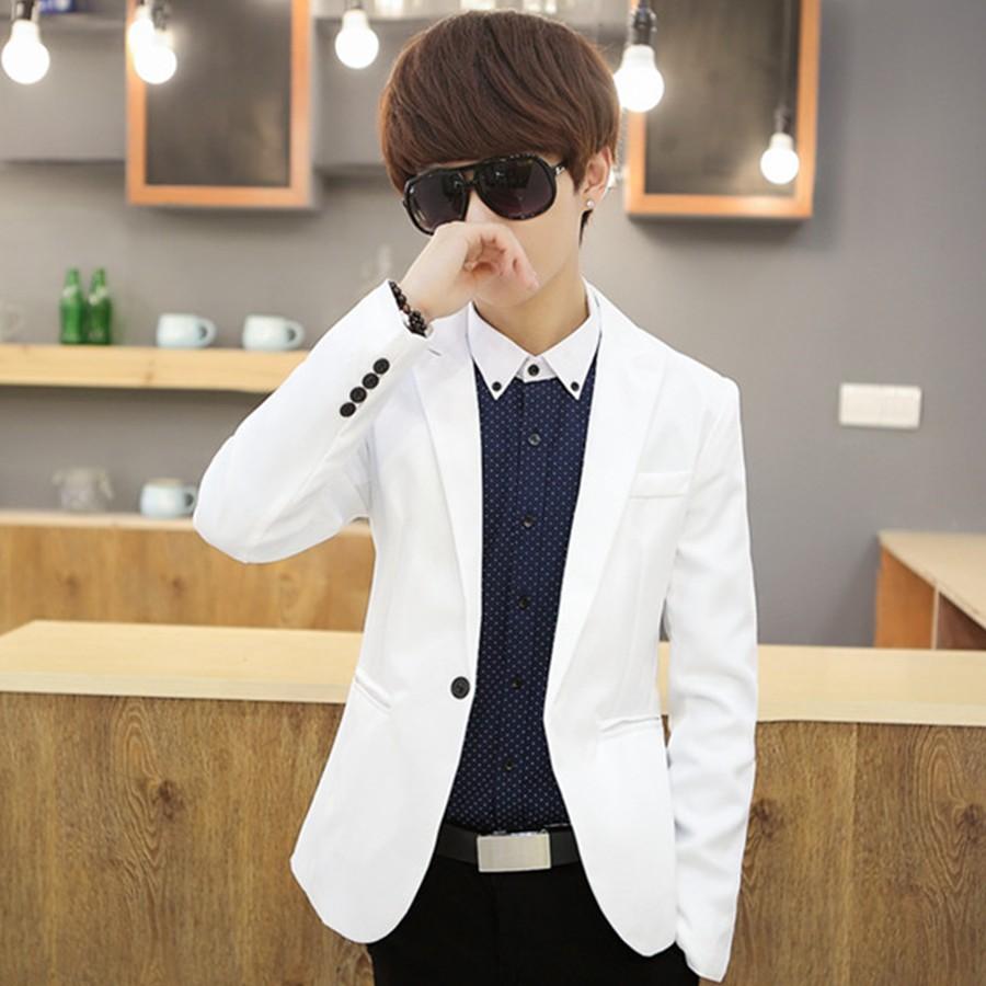 Áo vest nam Cao Cấp full size màu Trắng