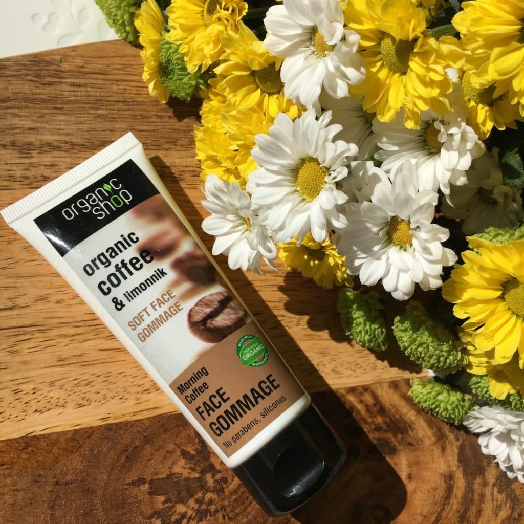 Tẩy da chết mặt cà phê Organic Shop Organic Coffee &amp; Powder Face Gommage 75ml + Tặng Kèm 1 Băng Đô Tai Mèo ( Màu Ngẫu Nhiên)