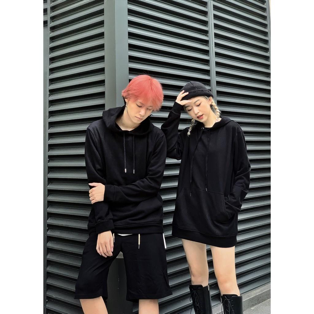 Áo nỉ Hoodie basic trơn Boiz shop , áo nỉ bông hoodie unisex nam nữ