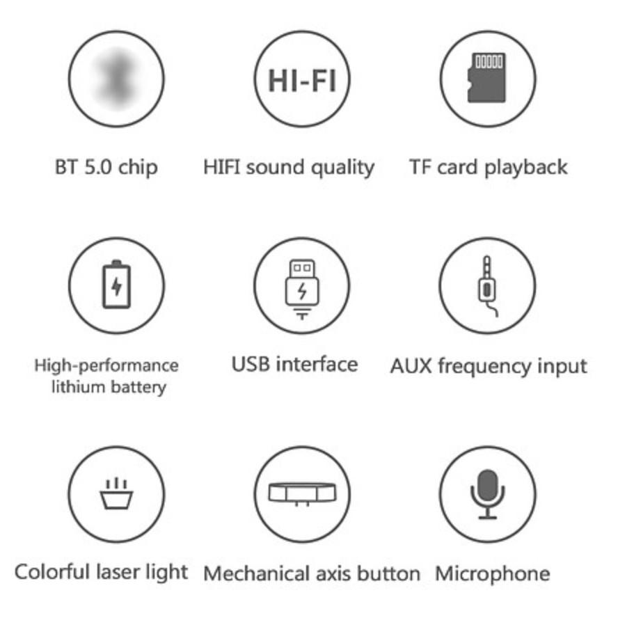 Loa Soundbar LED RGB bluetooth 5.0 Martian E-Sport Game Thủ full option