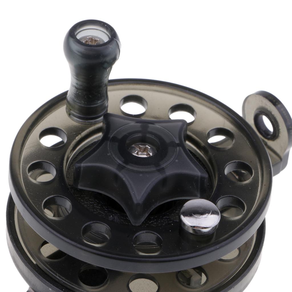 Plastic Fly Fishing Reel Lightweight Rock / Raft / Ice Fishing Reel Wheel