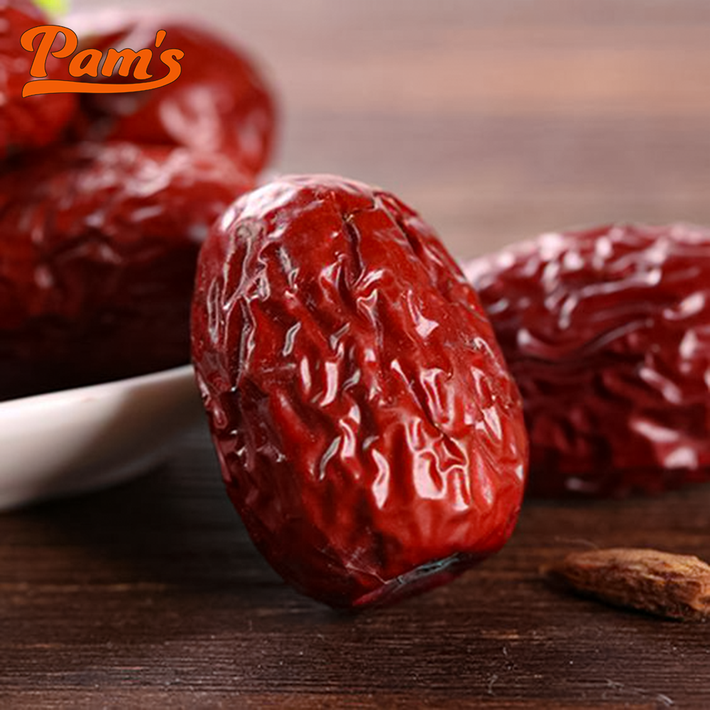 Táo Đỏ Tân Cương Size Đại 60-70 quả/kg Thượng Hạng Pams hũ 250g - Táo Đỏ Khô Tự Nhiên, Vị Ngọt