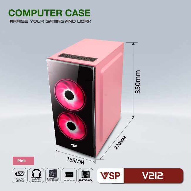 Case VSP home and Gaming V212 - JL - HÀNG CHÍNH HÃNG