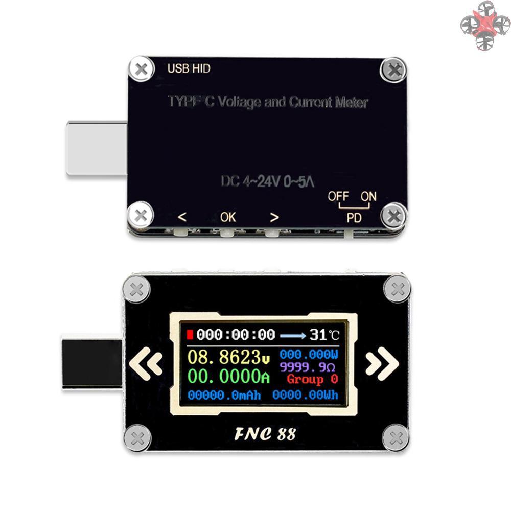 Bộ Đồng Hồ Vạn Năng Fnc88 Type-C Pd 2 Cổng Usb