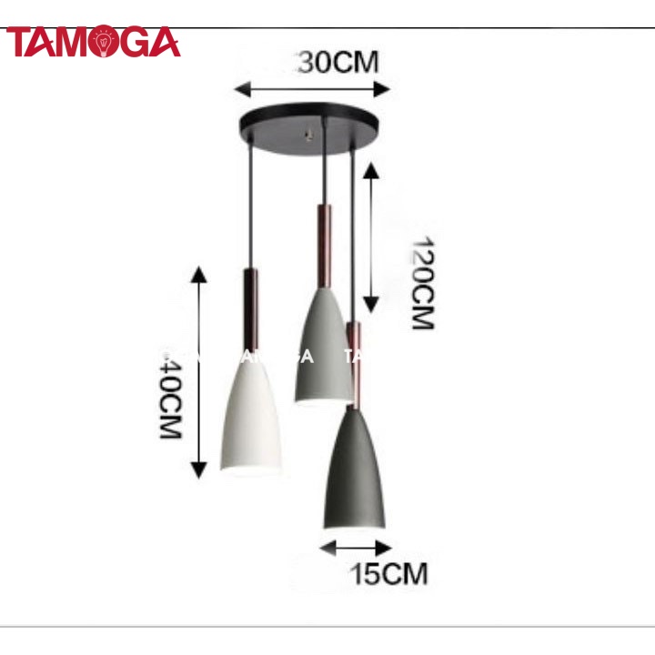 Đèn thả TAMOGA YISAKI chuôi gỗ 7582/3