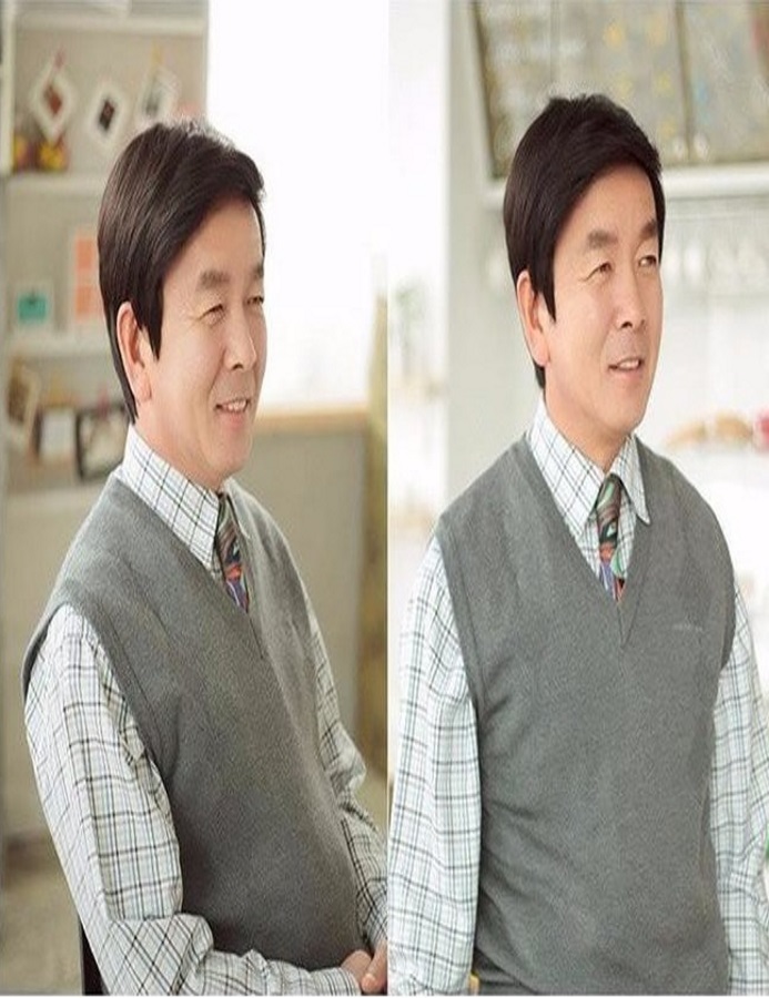 Tóc giả trung niên nam màu đen - TG33