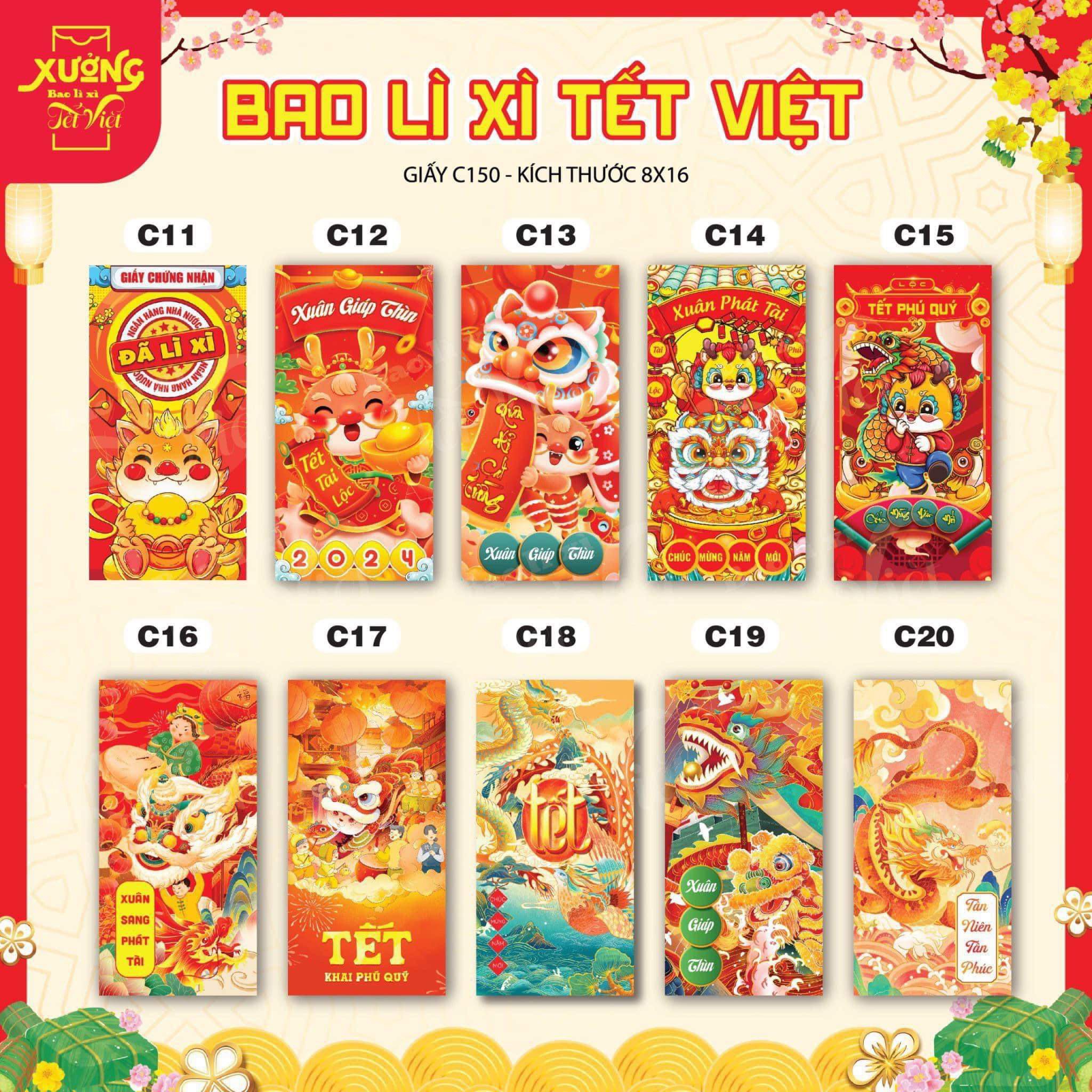 Bao Lì Xì Gieo Quẻ Mẫu Mới, Bộ 12 quẻ rút thăm xin quẻ Cực Xịn