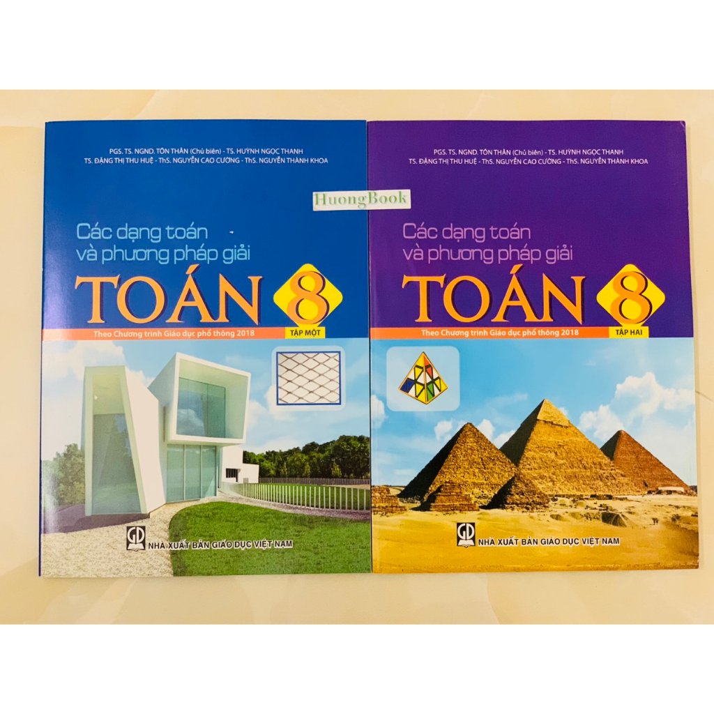 Sách - Combo Các dạng toán và phương pháp giải toán 8 - tập 1 + 2