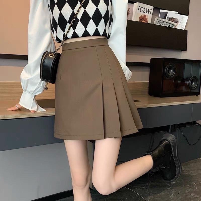 Chân váy ngắn xếp ly bên hông phong cách hàn quốc_KANIMI