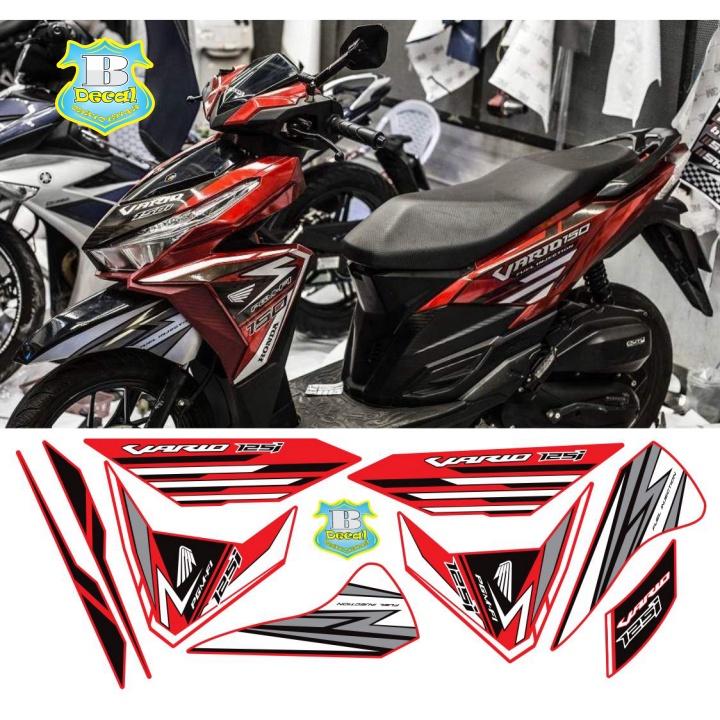 Tem rời vario 150 2017 decal 46 đỏ